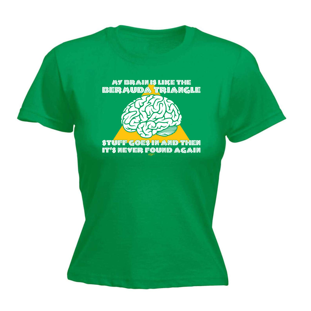 My Brain Is Like The Bermuda Triangle - Funny Womens T-Shirt Tshirt