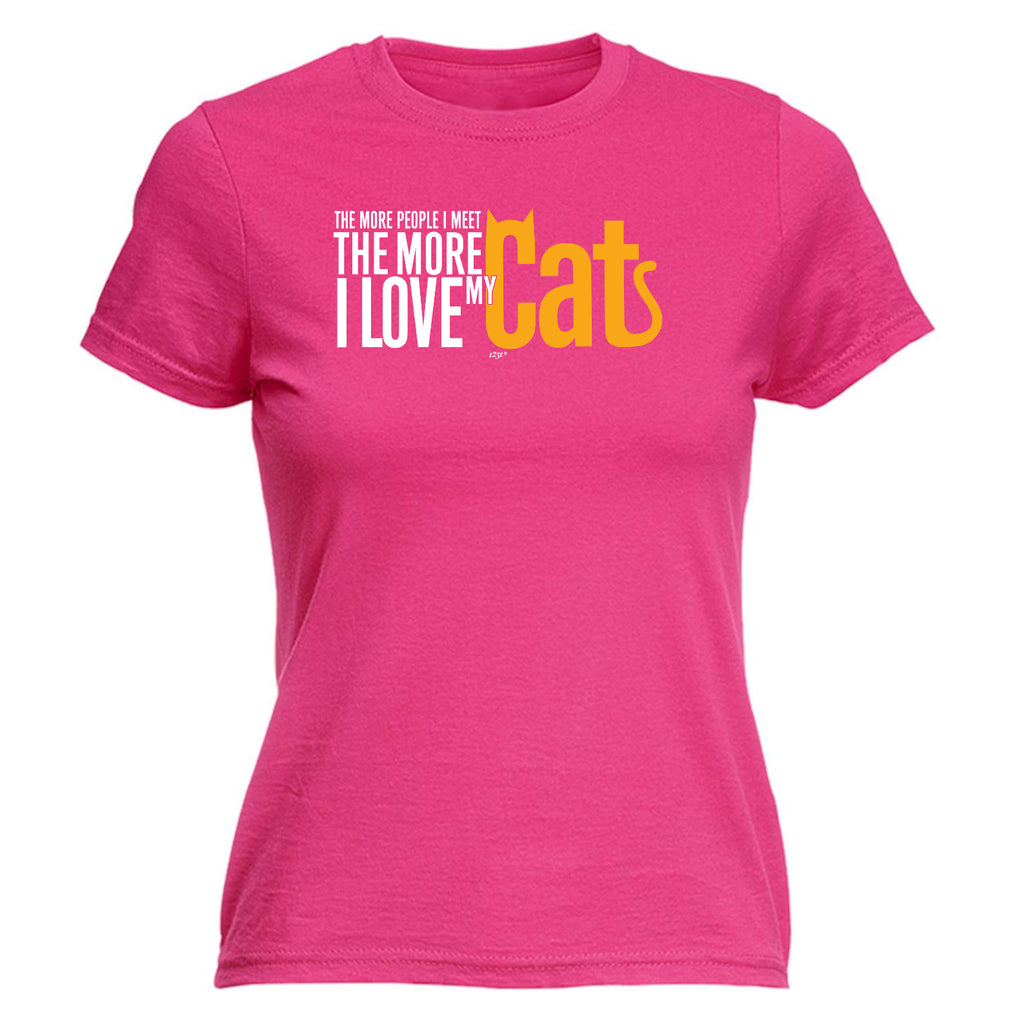 More Love My Cat - Funny Womens T-Shirt Tshirt