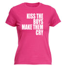Kiss The Boys Make Them Cry - Funny Womens T-Shirt Tshirt