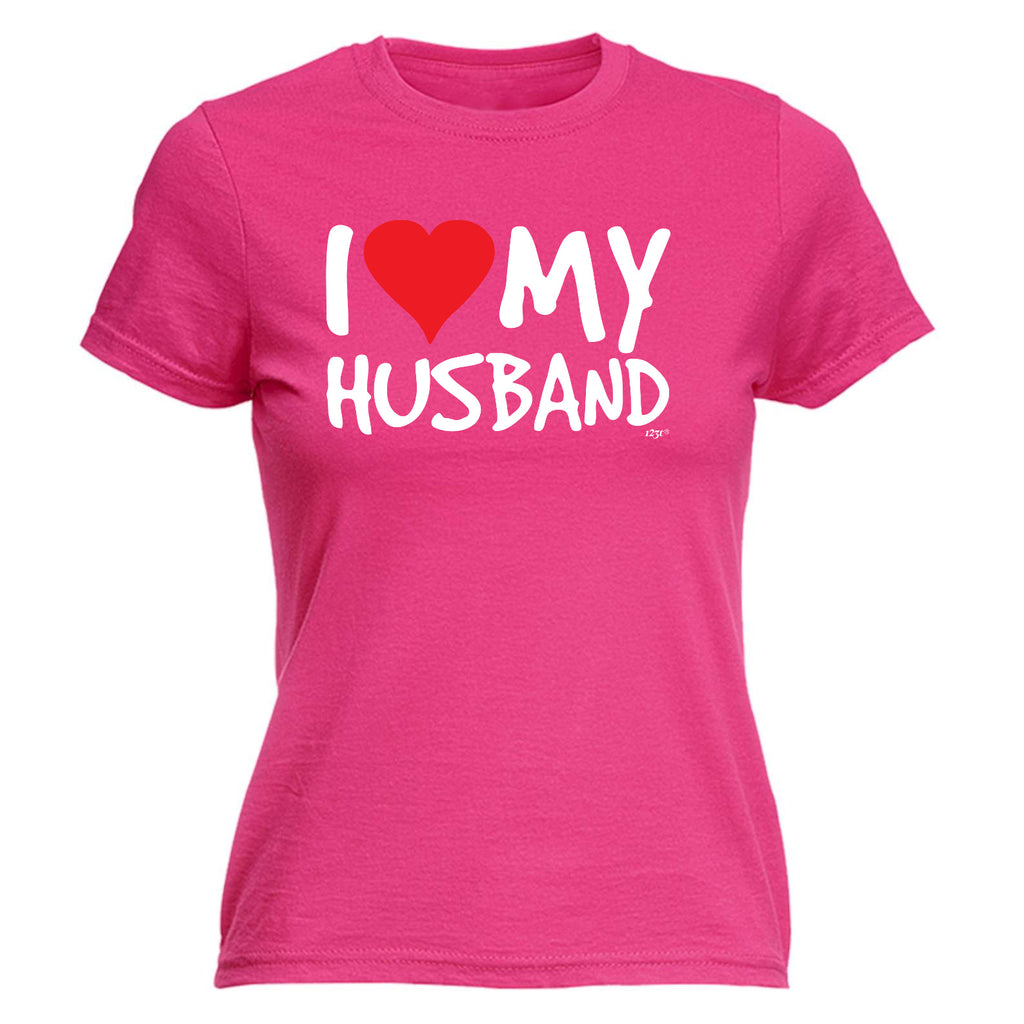 Love Heart My Husband - Funny Womens T-Shirt Tshirt