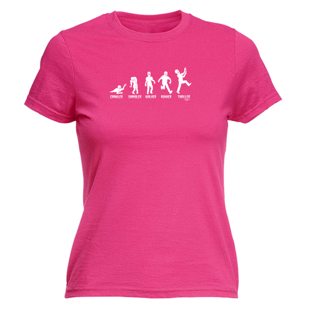 Zombie Crawler Shambler Walker Runner Thriller - Funny Womens T-Shirt Tshirt