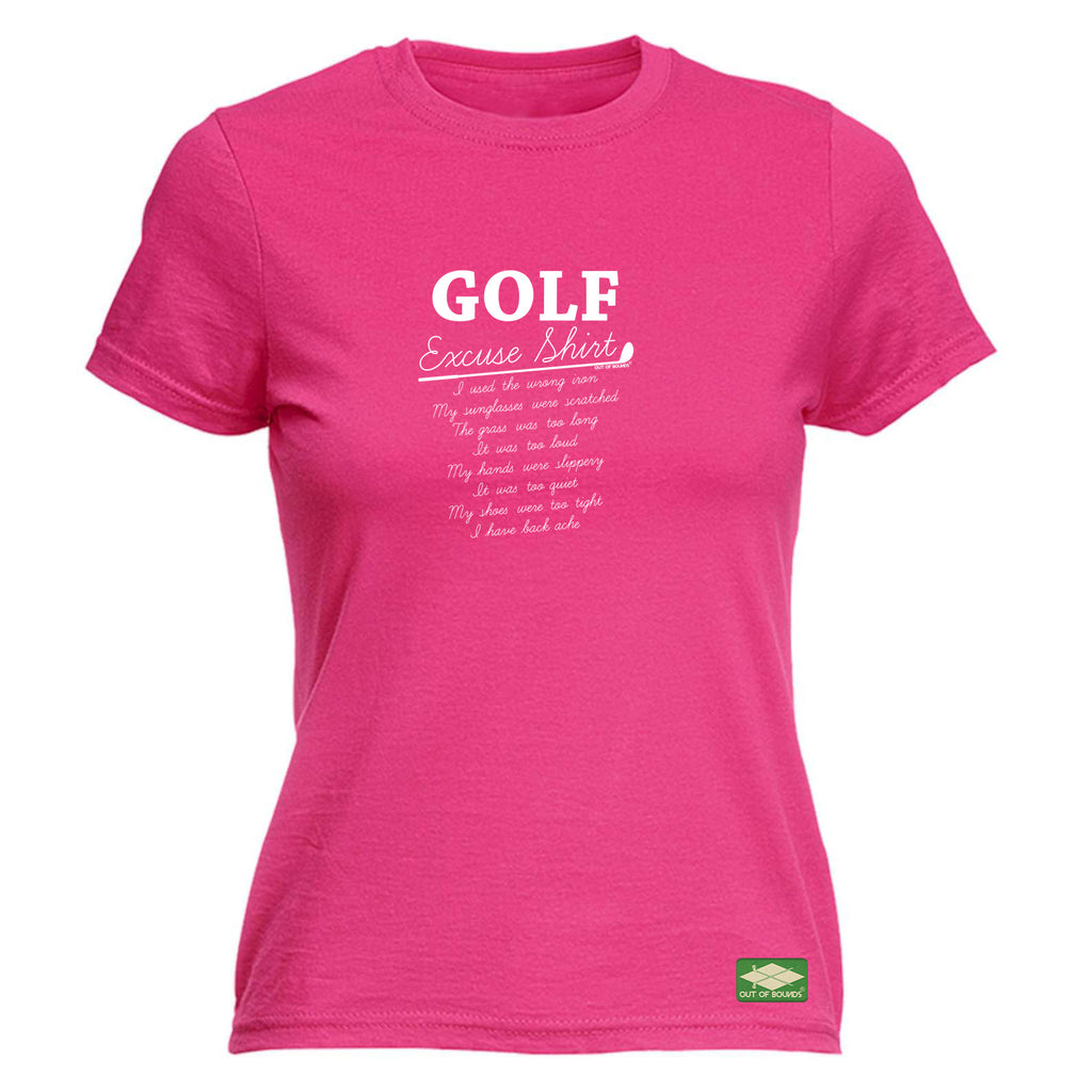 Oob Golf Excuse Shirt - Funny Womens T-Shirt Tshirt