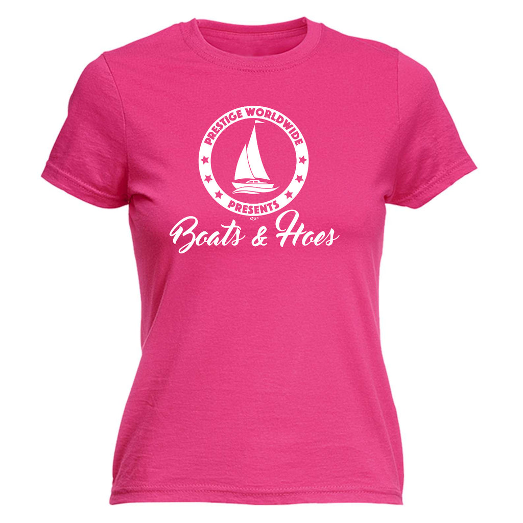 Boats And Hoes Ocean Bound - Funny Womens T-Shirt Tshirt