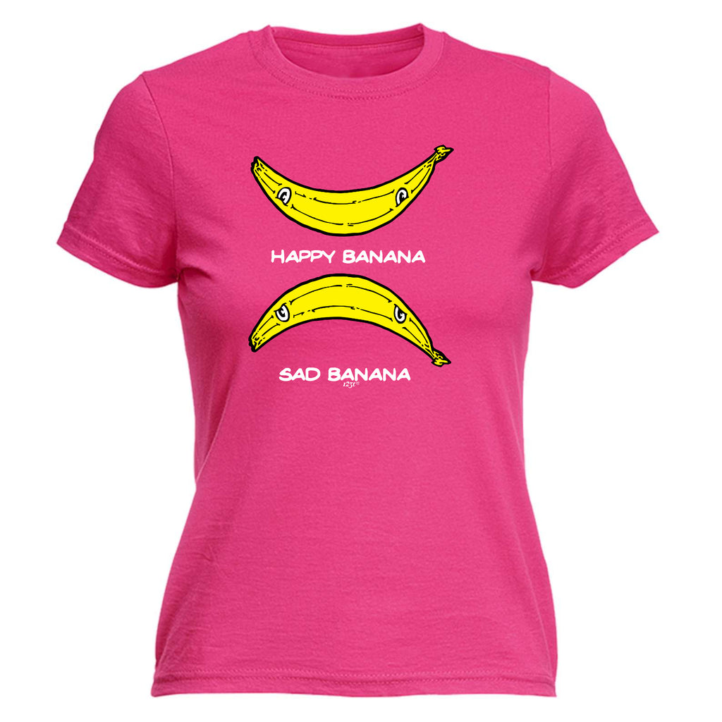 Happy Banana Sad Banana - Funny Womens T-Shirt Tshirt