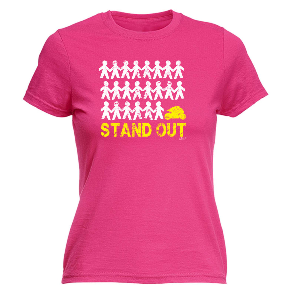 Stand Out Racing Motorbike - Funny Womens T-Shirt Tshirt