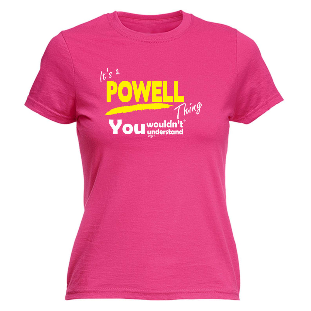 Powell V1 Surname Thing - Funny Womens T-Shirt Tshirt