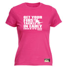 Uau Get Your First Tackle In Early - Funny Womens T-Shirt Tshirt