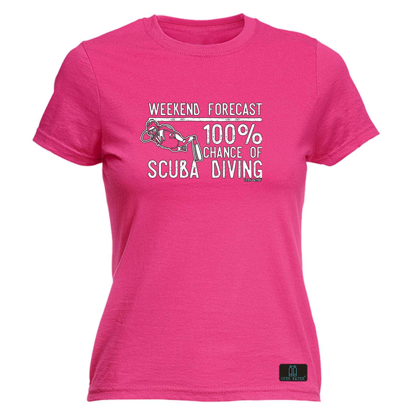 Ow Weekend Forecast Scuba Diving - Funny Womens T-Shirt Tshirt
