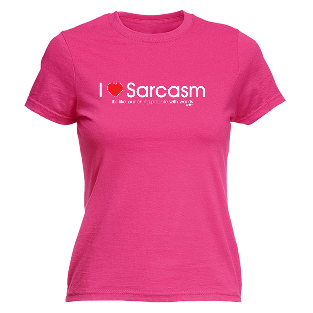 Love Sarcasm Punching - Funny Womens T-Shirt Tshirt