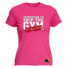 Swps Permission To Skip The Gym Denied - Funny Womens T-Shirt Tshirt