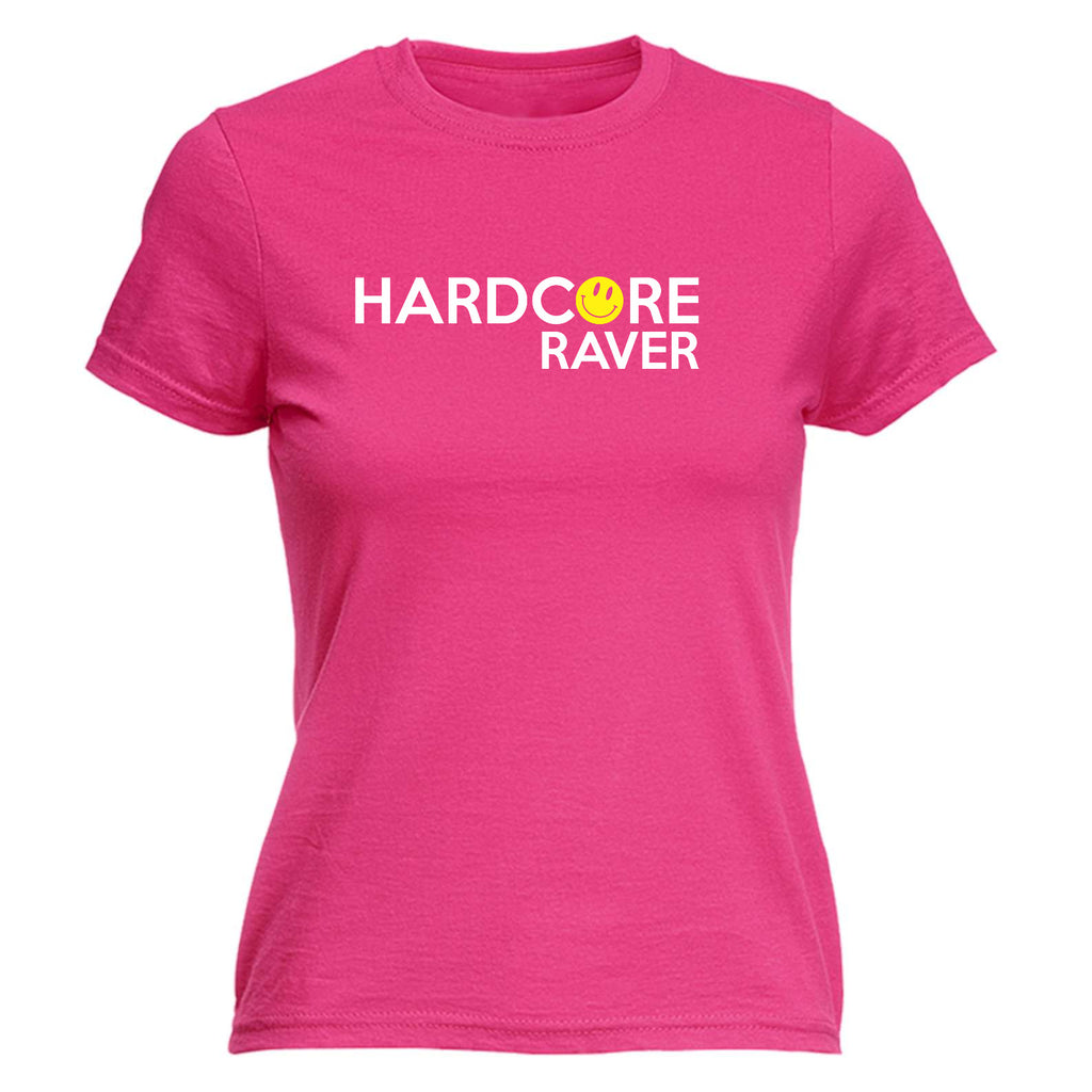 Hardcore Raver Smile - Funny Womens T-Shirt Tshirt