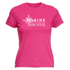 Marine Because Badass Official Job Title - Funny Womens T-Shirt Tshirt