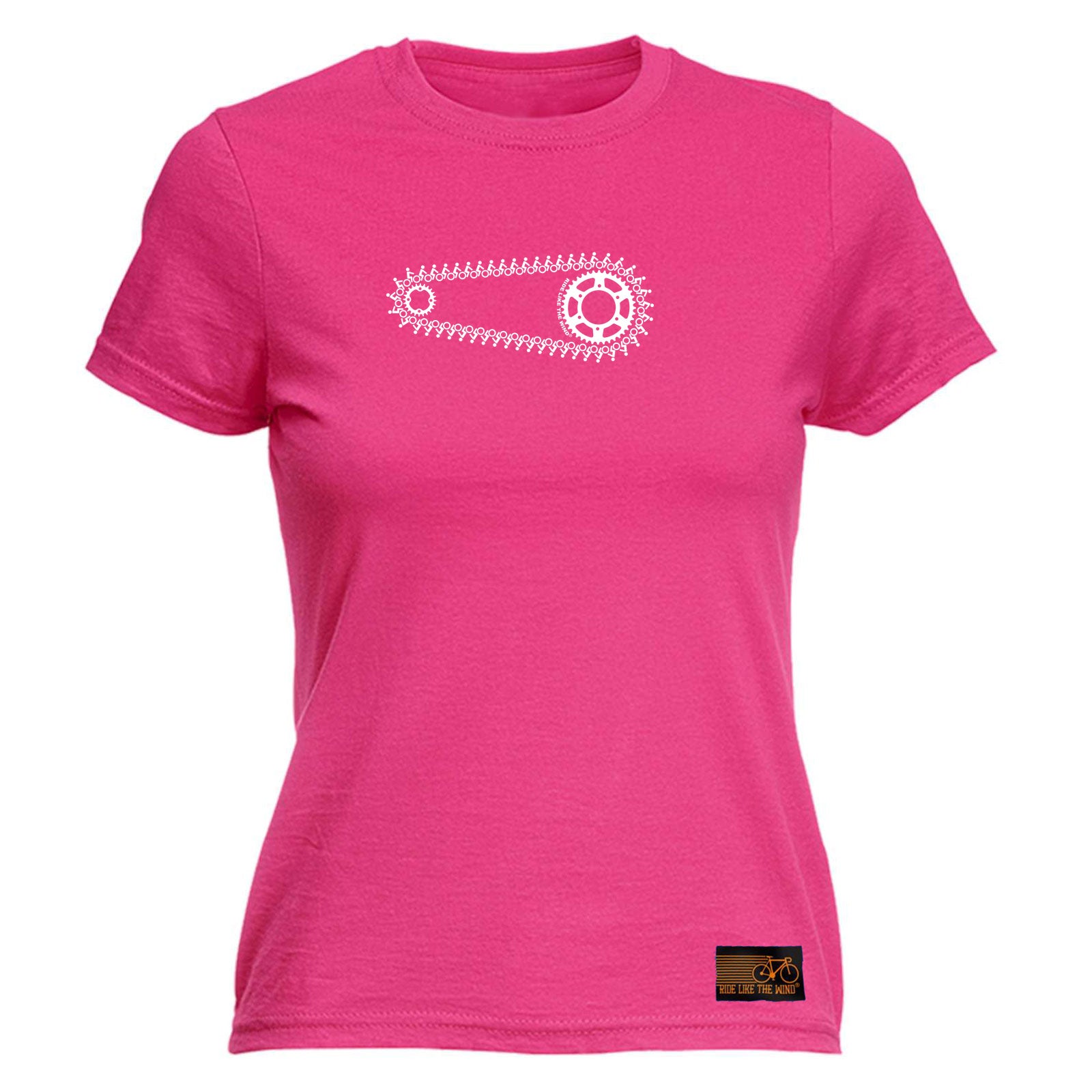 Rltw Bike Chain Gang - Funny Womens T-Shirt Tshirt