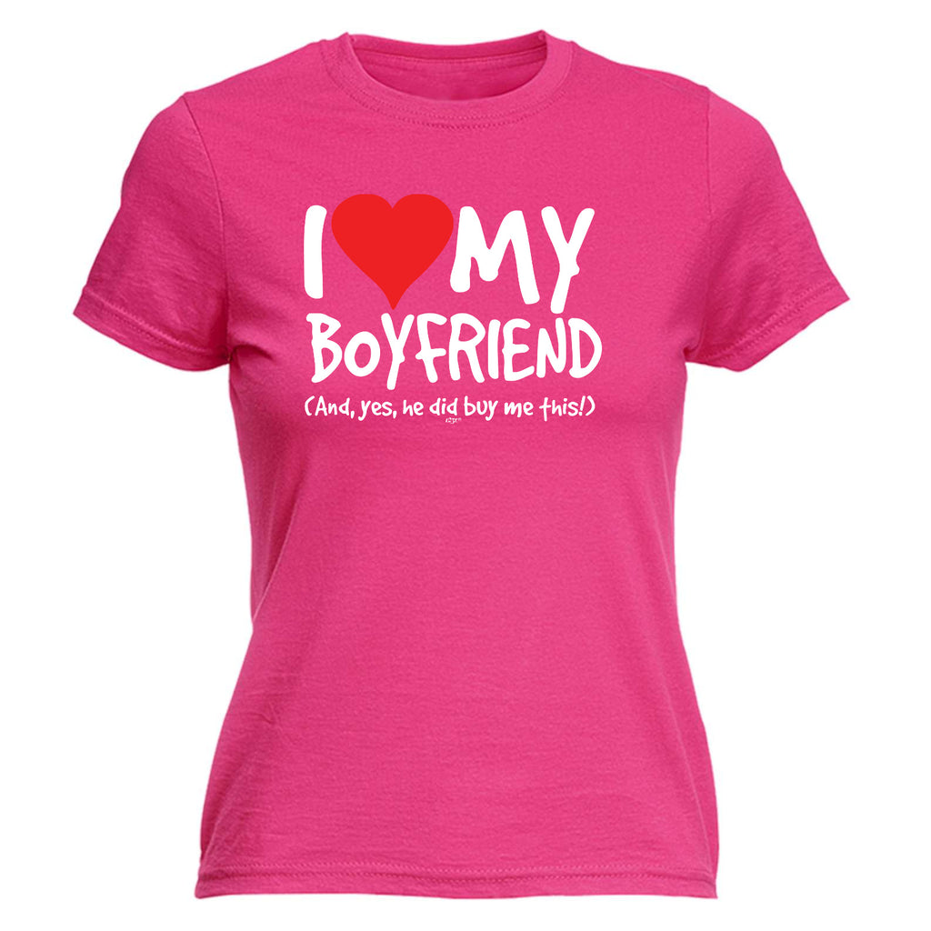 Love My Boyfriend And Yes - Funny Womens T-Shirt Tshirt