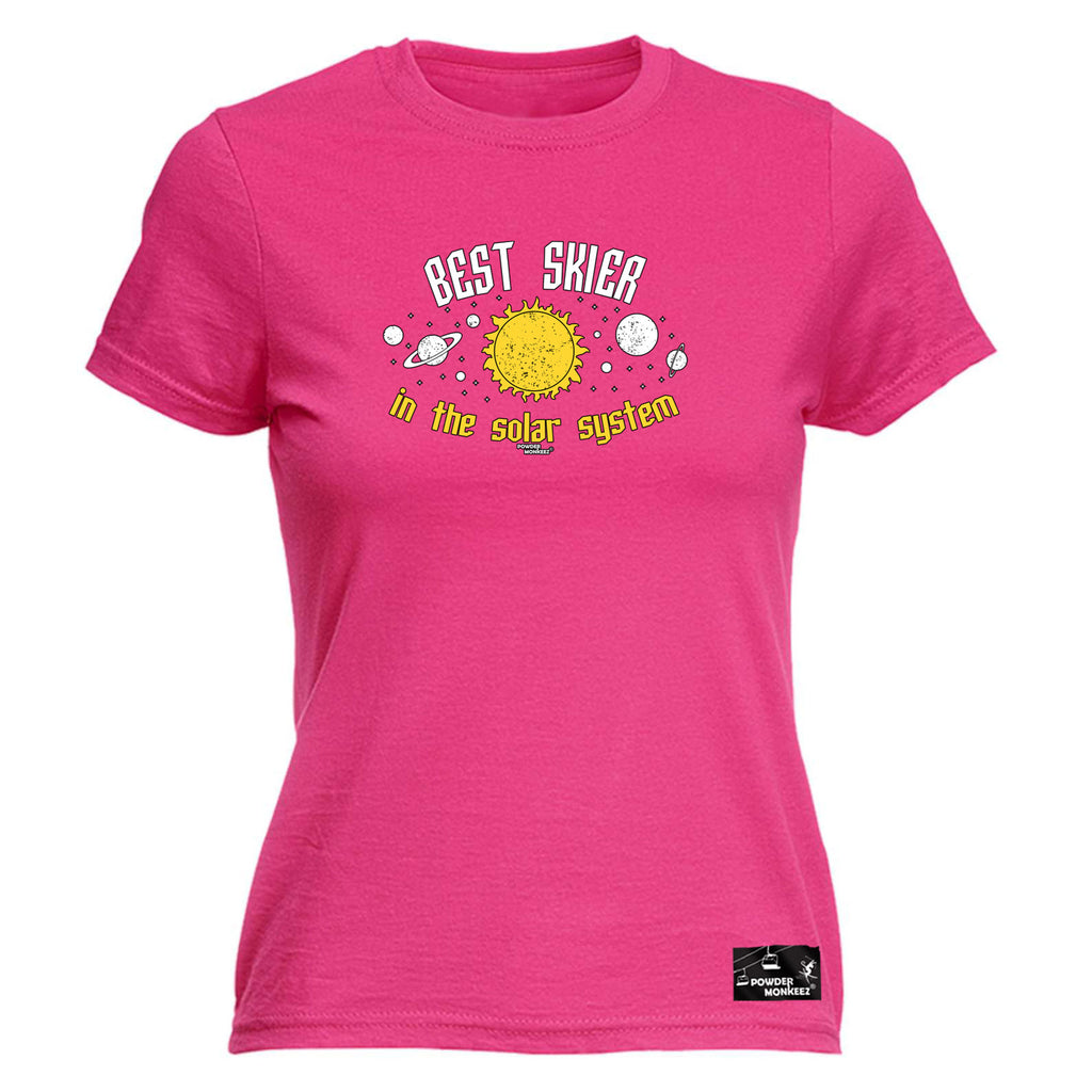 Pm Best Skier In The Solar System - Funny Womens T-Shirt Tshirt