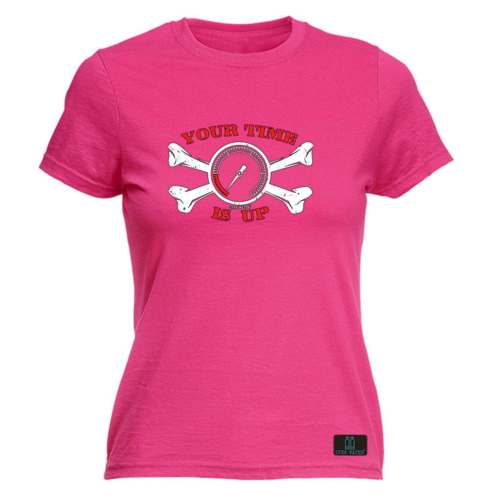 Ow Your Time Is Up - Funny Womens T-Shirt Tshirt