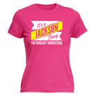 Jackson V2 Surname Thing - Funny Womens T-Shirt Tshirt