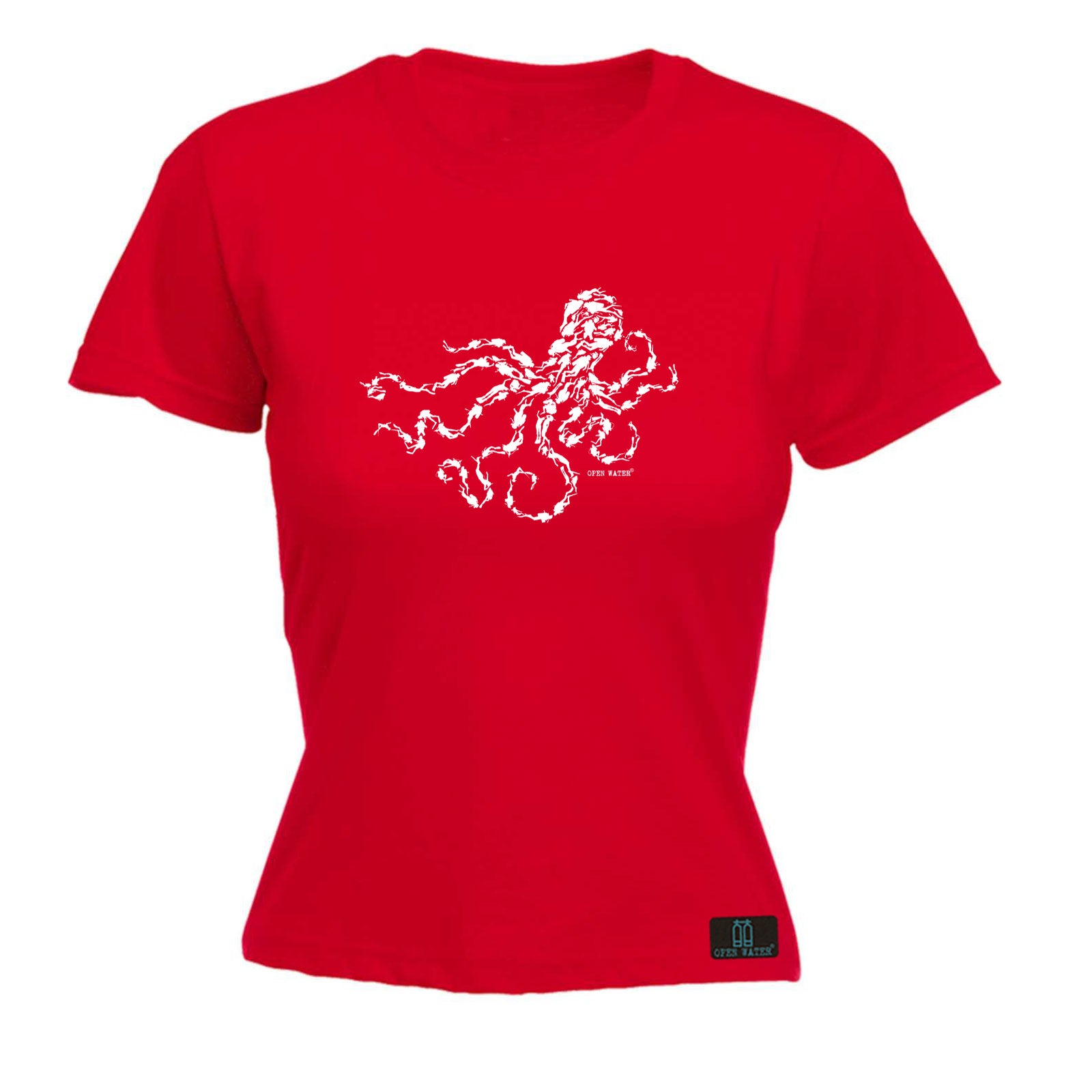 Ow Octopus Diver - Funny Womens T-Shirt Tshirt
