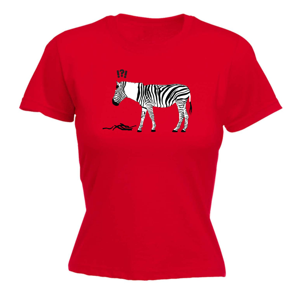 Zebra Stripe - Funny Womens T-Shirt Tshirt