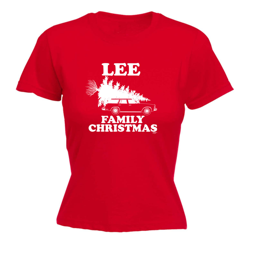 Family Christmas Lee - Funny Womens T-Shirt Tshirt