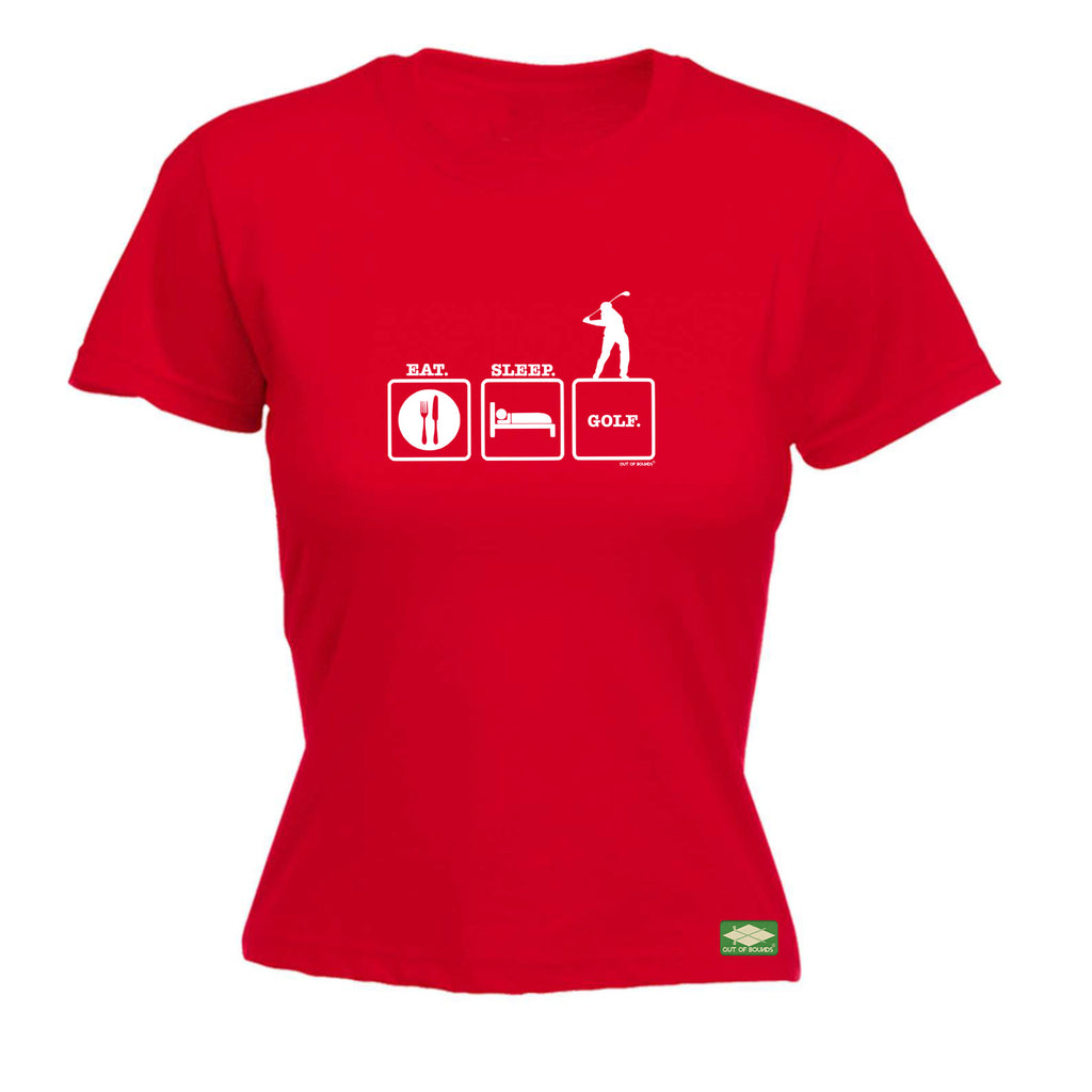 Oob Eat Sleep Golf - Funny Womens T-Shirt Tshirt