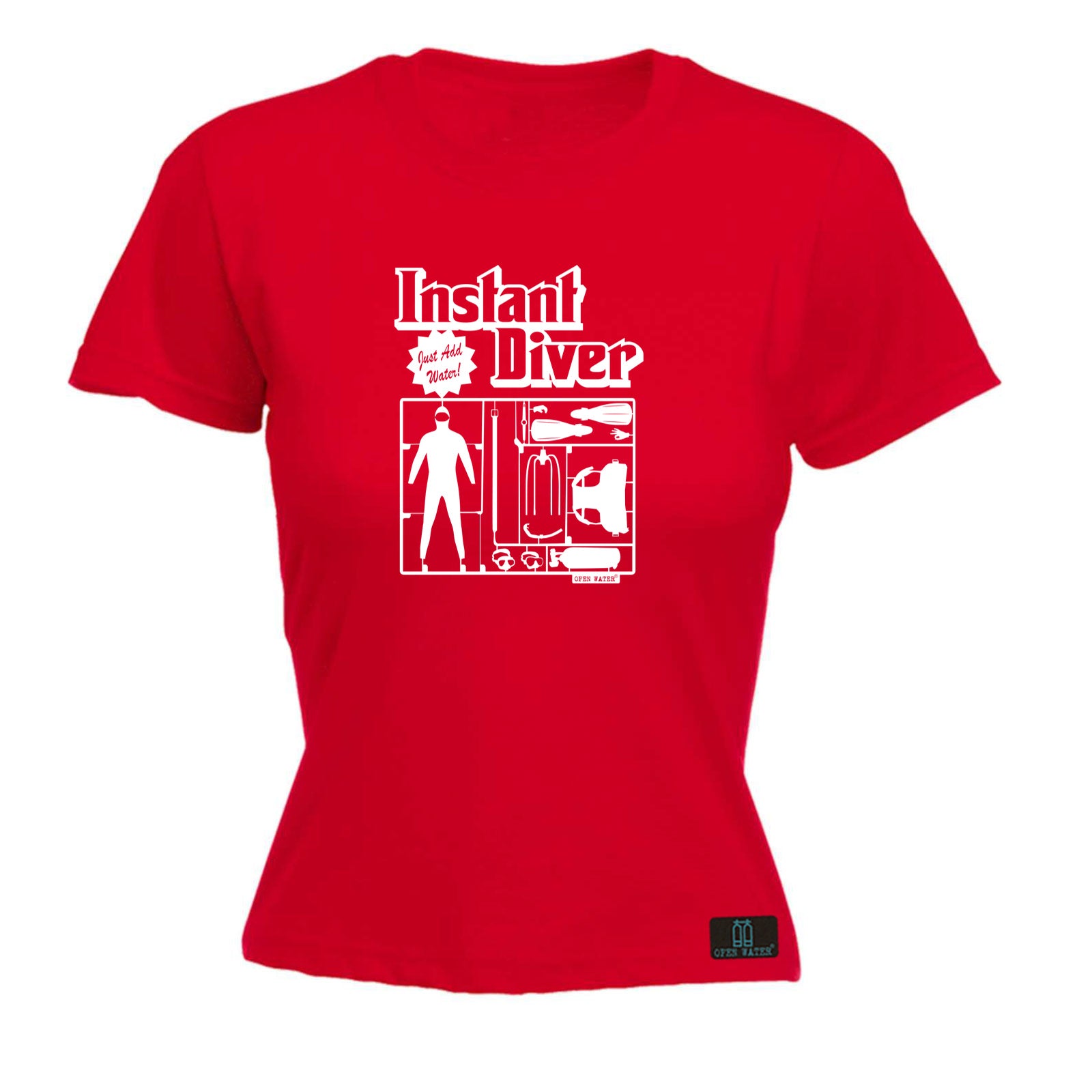 Ow Instant Diver - Funny Womens T-Shirt Tshirt