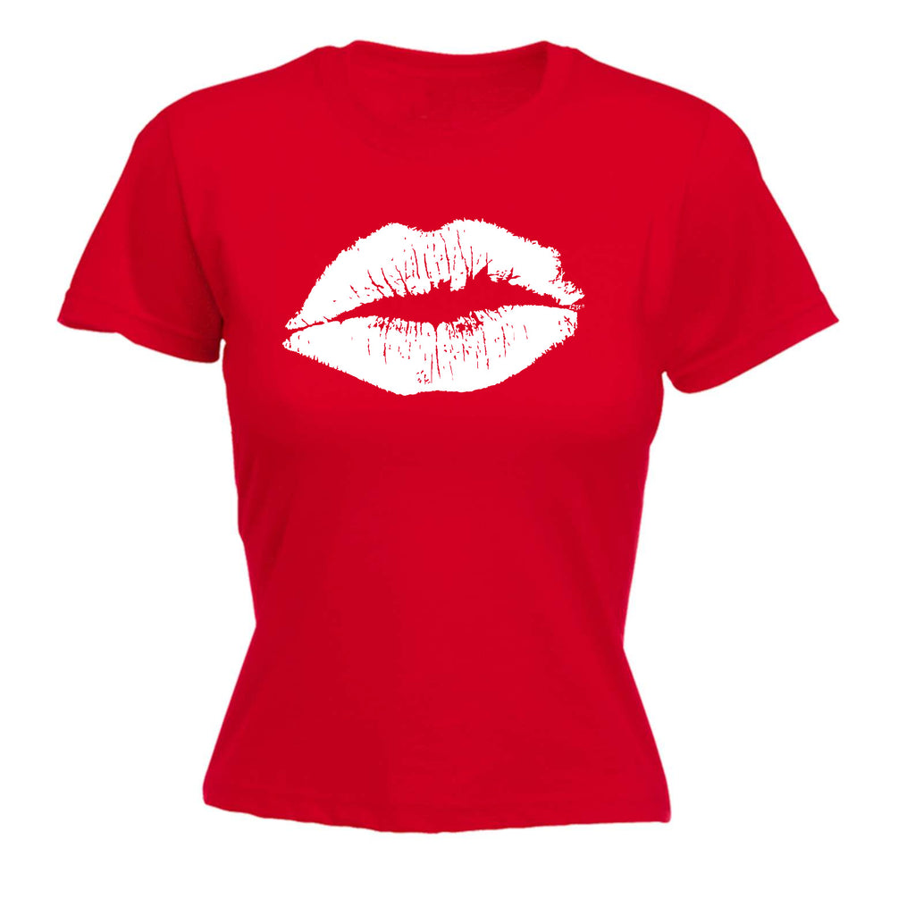 Kiss Lips - Funny Womens T-Shirt Tshirt