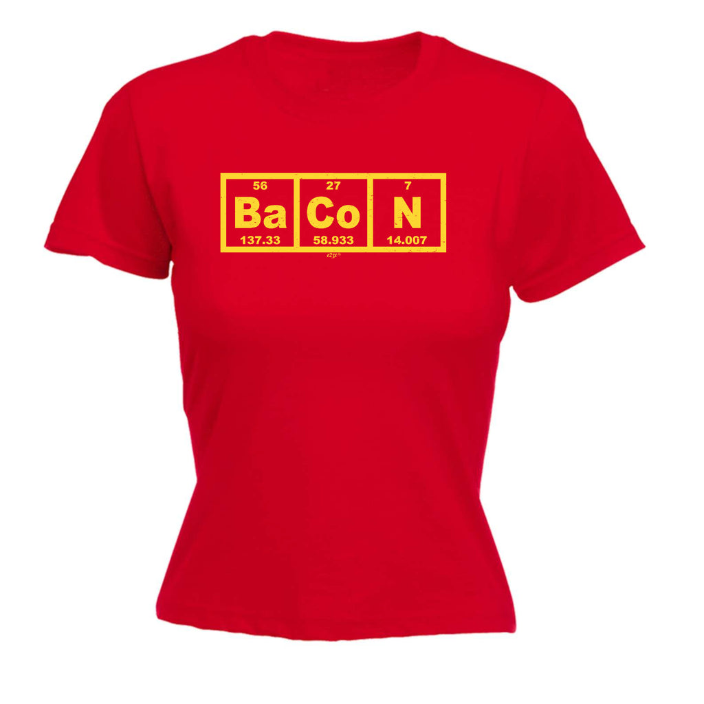 Bacon Periodic - Funny Womens T-Shirt Tshirt