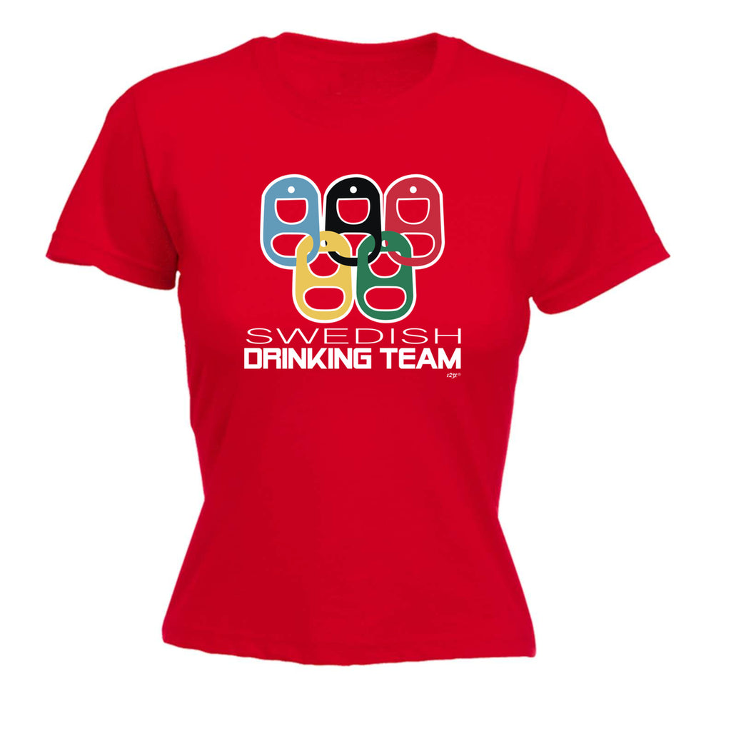 Swedish Drinking Team Rings - Funny Womens T-Shirt Tshirt