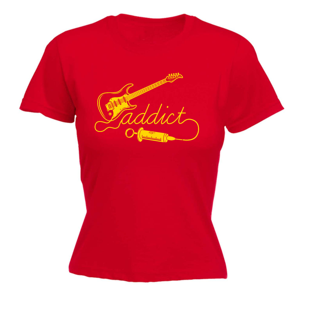 Guitar Addict Music - Funny Womens T-Shirt Tshirt