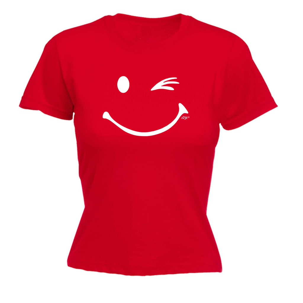 Smile Wink - Funny Womens T-Shirt Tshirt
