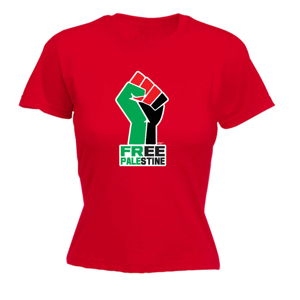 Free Palestine Fist - Funny Womens T-Shirt Tshirt