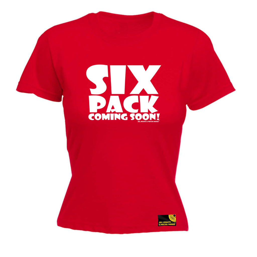 Swps Six Pack Coming Soon White - Funny Womens T-Shirt Tshirt
