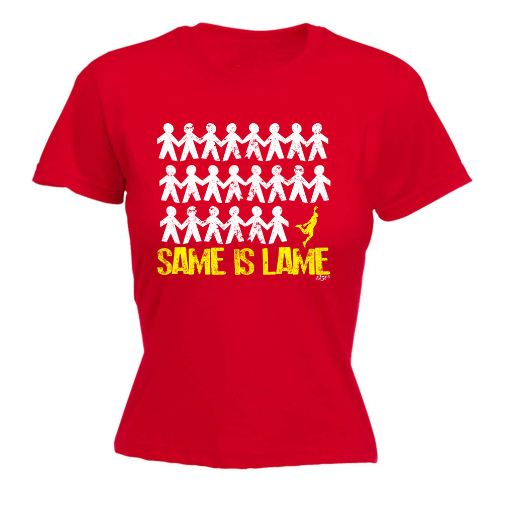 Same Is Lame Basketball - Funny Womens T-Shirt Tshirt