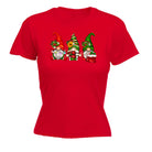 Christmas Gnomes Xmas Gnome Garden - Funny Womens T-Shirt Tshirt