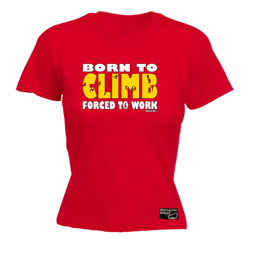 Aa Born To Climb - Funny Womens T-Shirt Tshirt