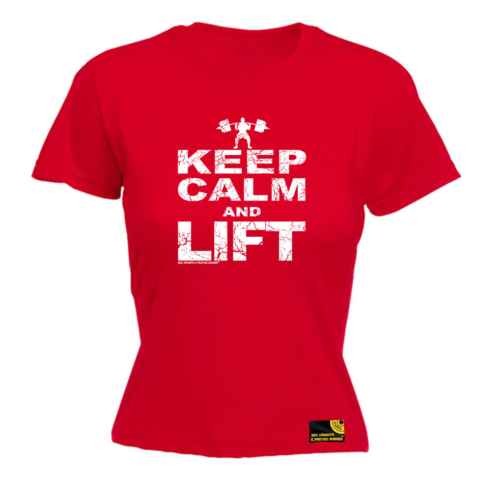 Swps Keep Calm Lift - Funny Womens T-Shirt Tshirt