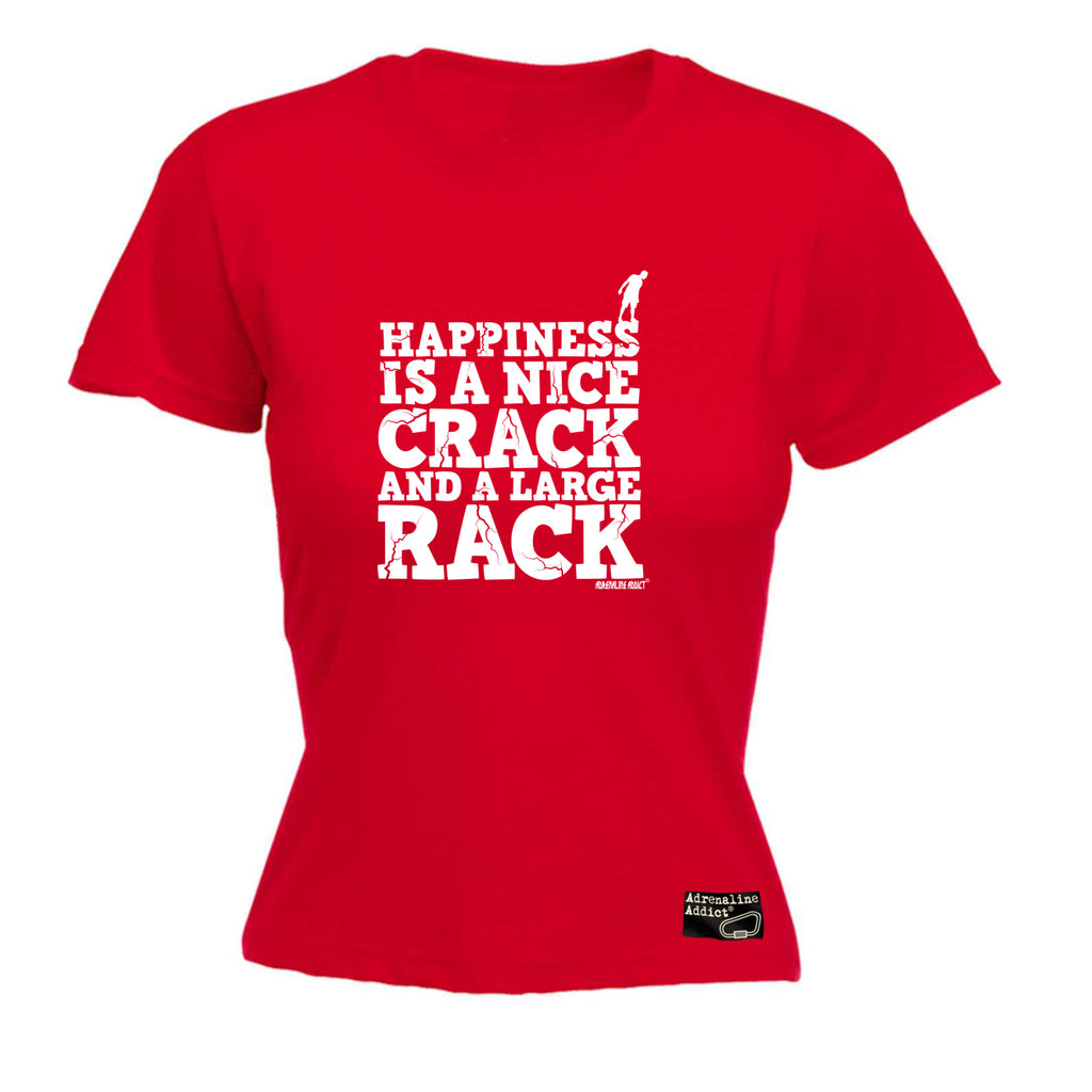 Aa Happiness Is A Nice Crack - Funny Womens T-Shirt Tshirt