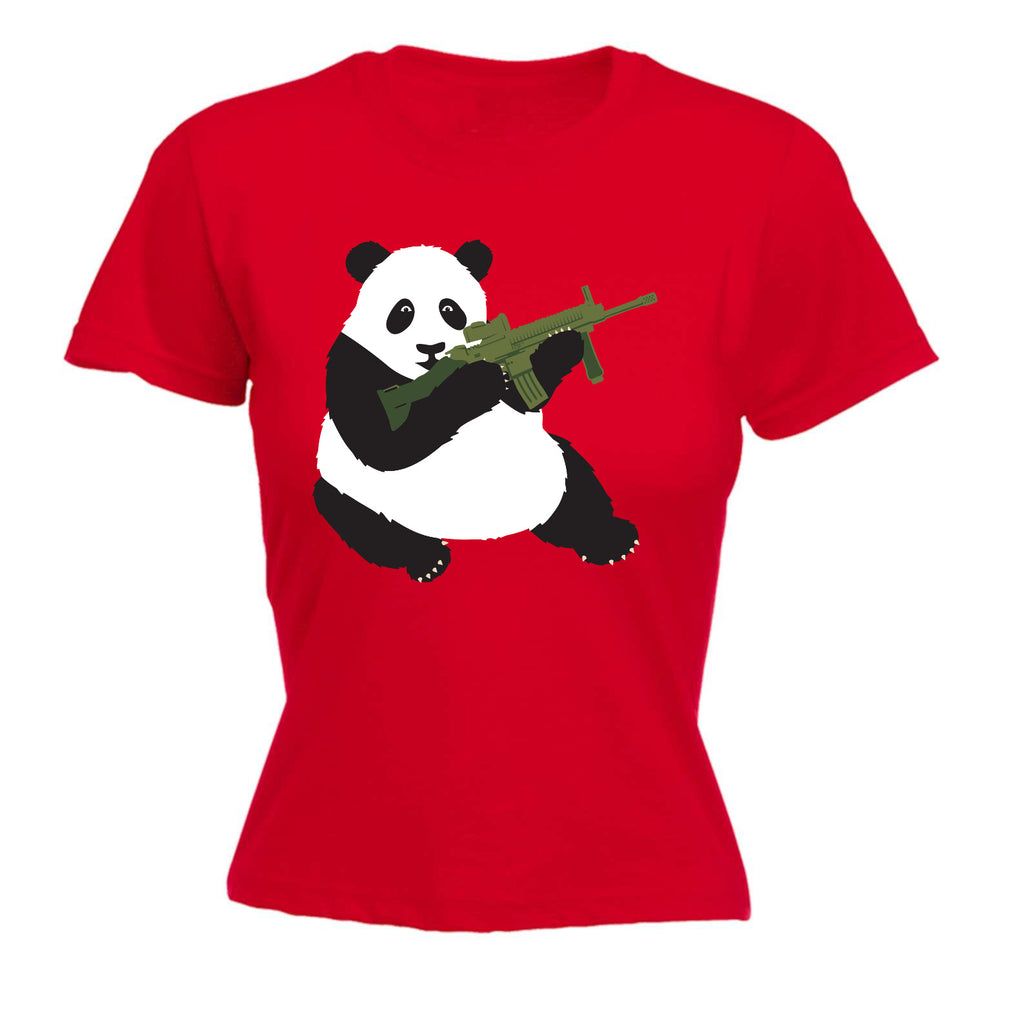 Armed Panda - Funny Womens T-Shirt Tshirt