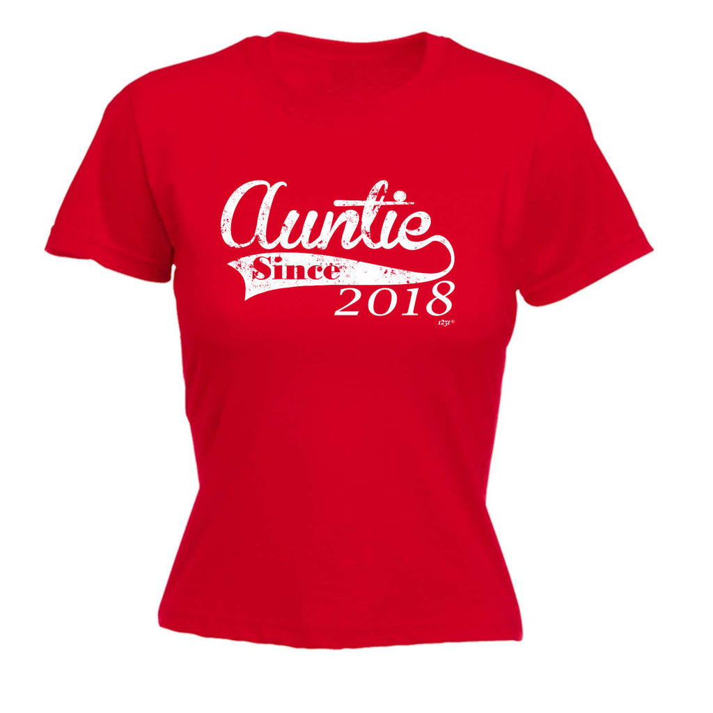 Auntie Since 2018 - Funny Womens T-Shirt Tshirt