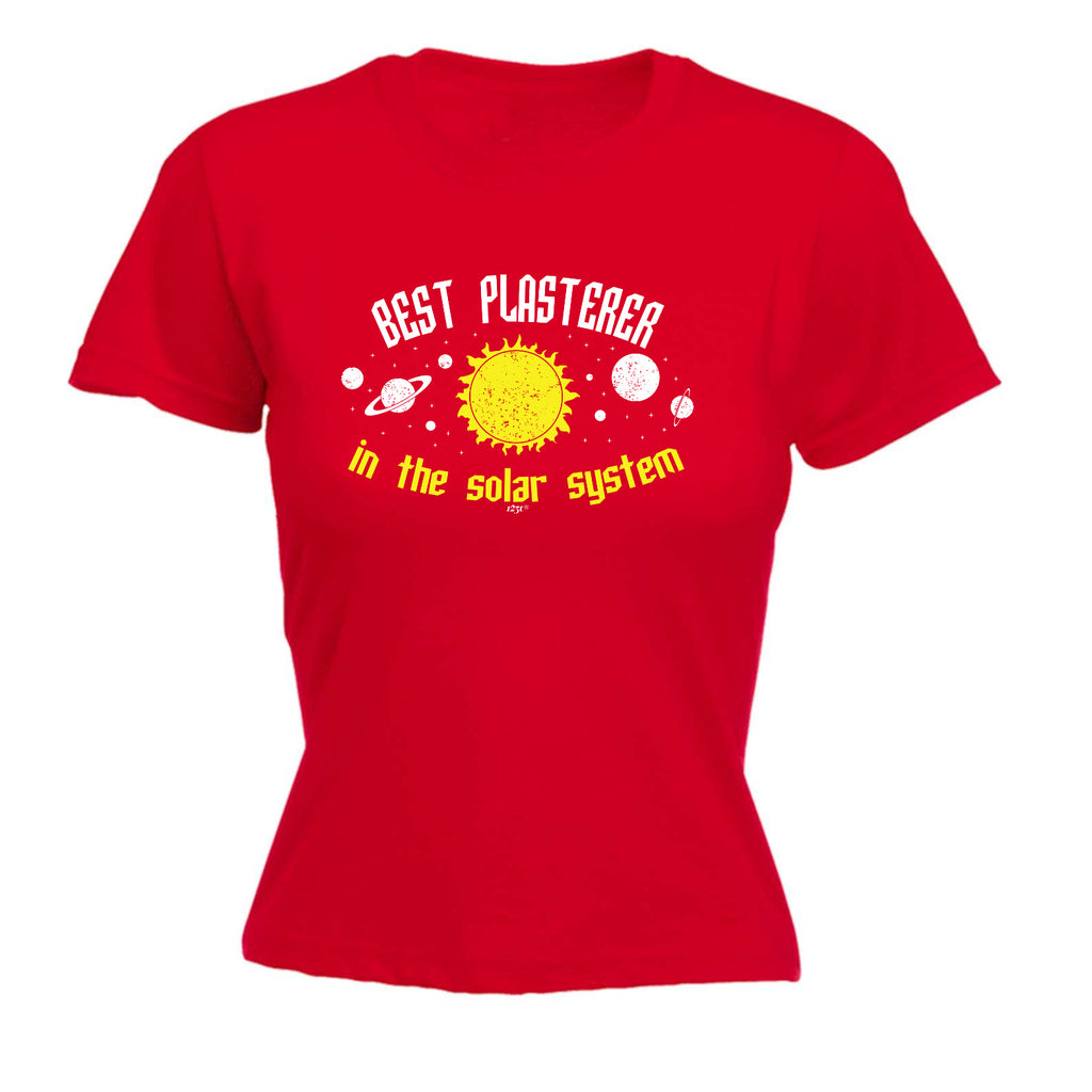 Best Plasterer Solar System - Funny Womens T-Shirt Tshirt