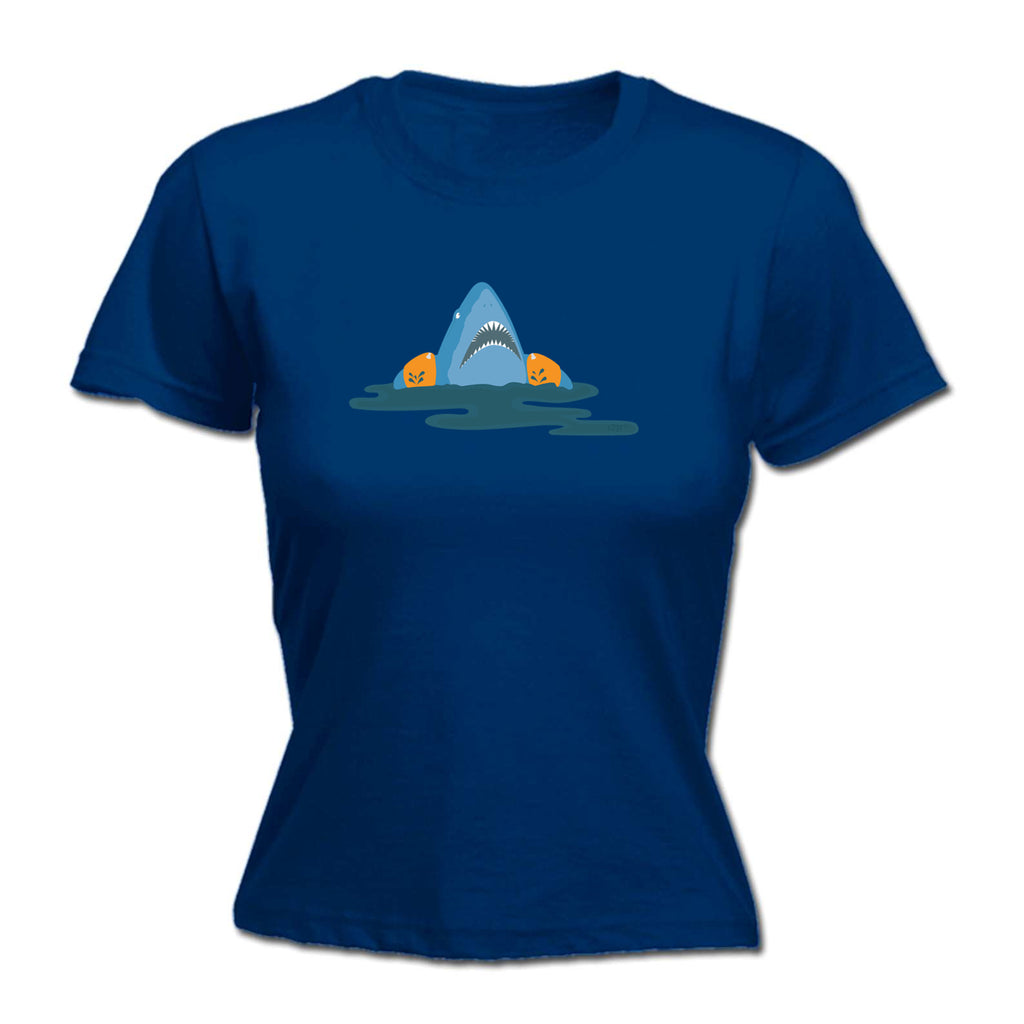 Water Wings Shark - Funny Womens T-Shirt Tshirt