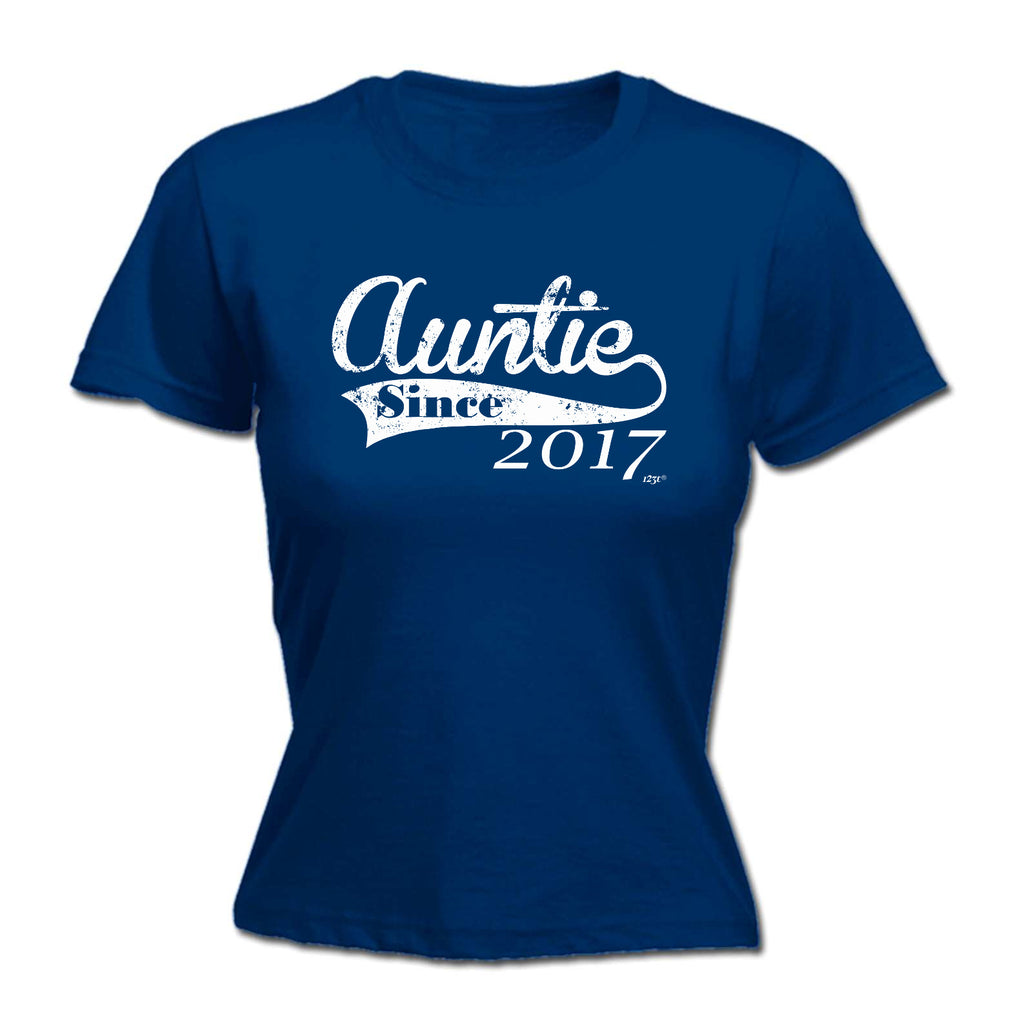 Auntie Since 2017 - Funny Womens T-Shirt Tshirt