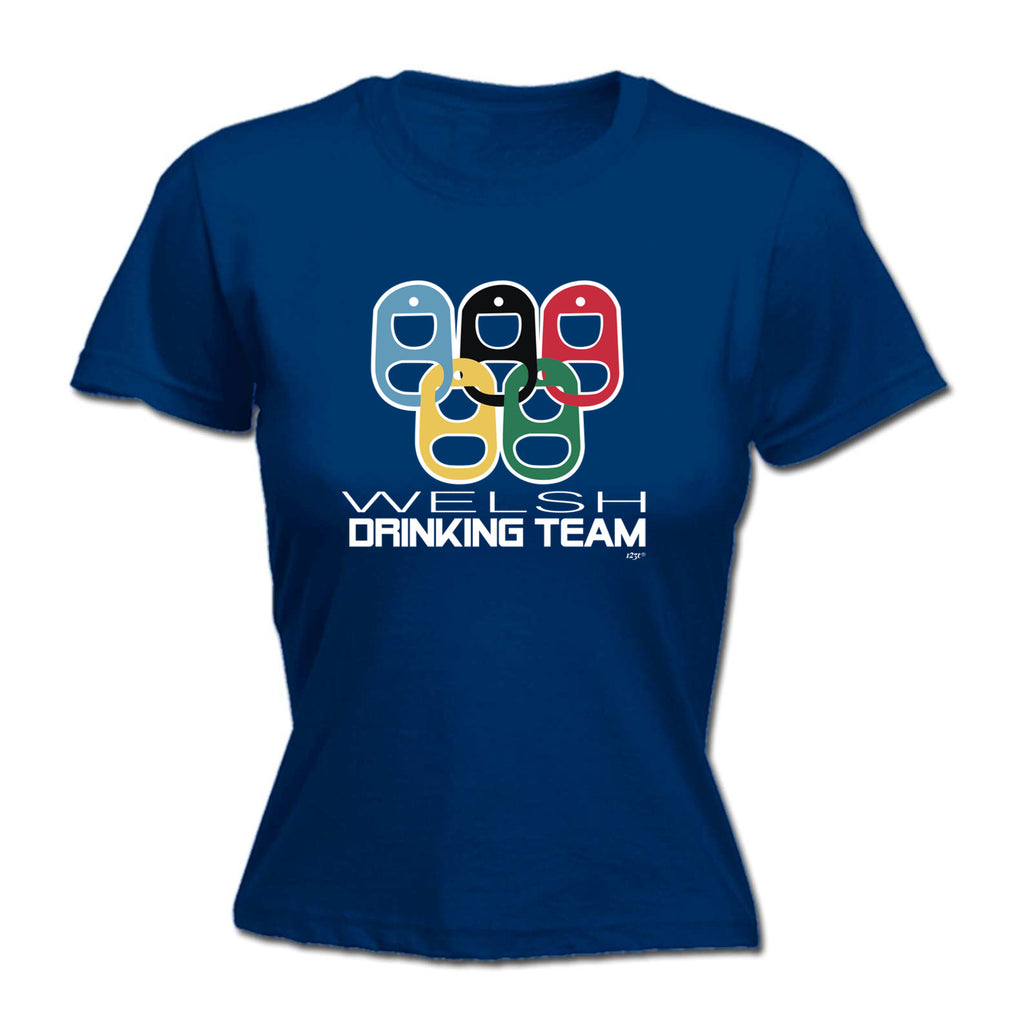 Welsh Drinking Team Rings - Funny Womens T-Shirt Tshirt