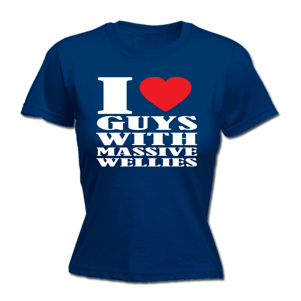 Love Heart Guys With Massive Wellies - Funny Womens T-Shirt Tshirt