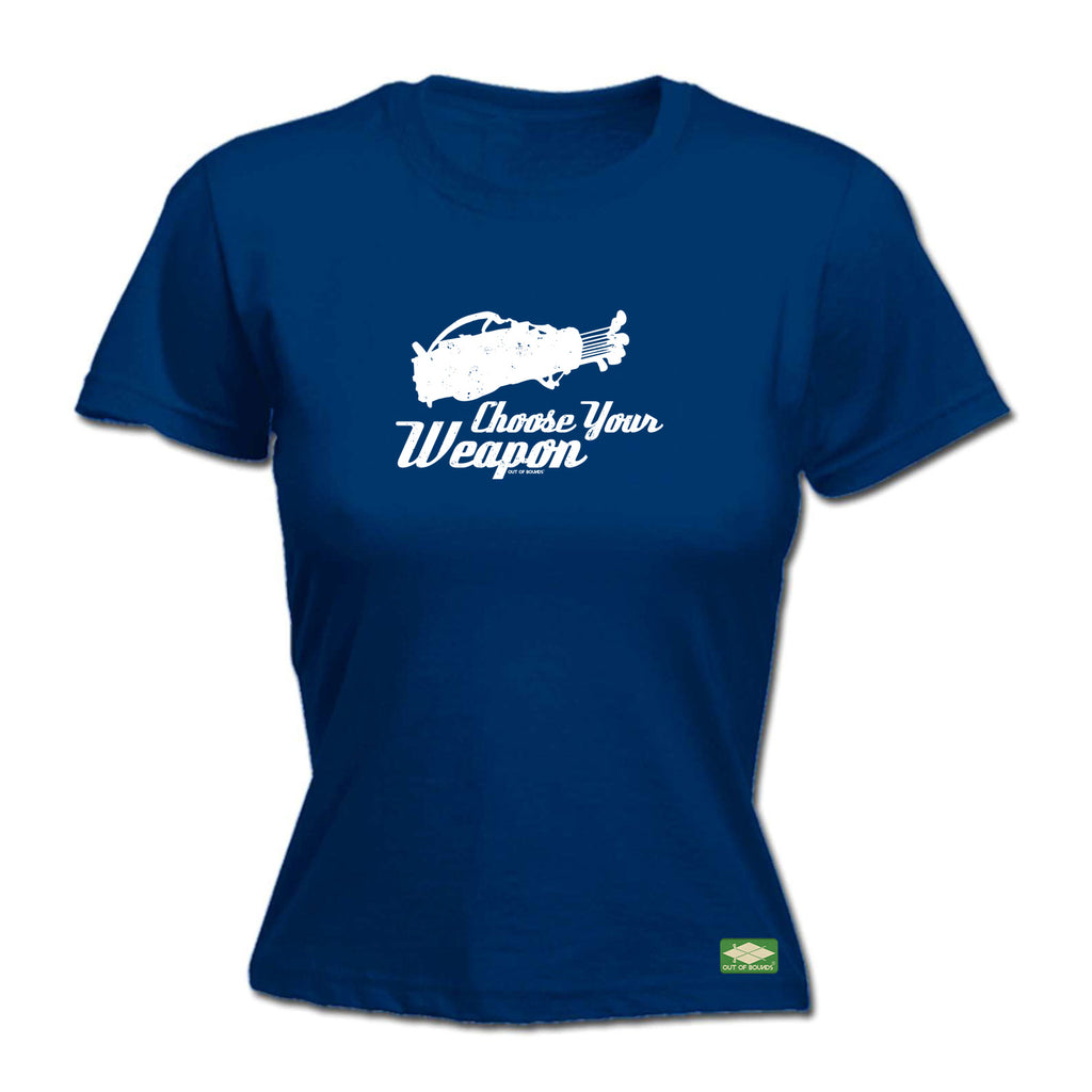 Oob Golf Choose Your Weapon - Funny Womens T-Shirt Tshirt