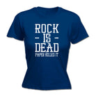 Rock Is Dead Paper Killed It - Funny Womens T-Shirt Tshirt
