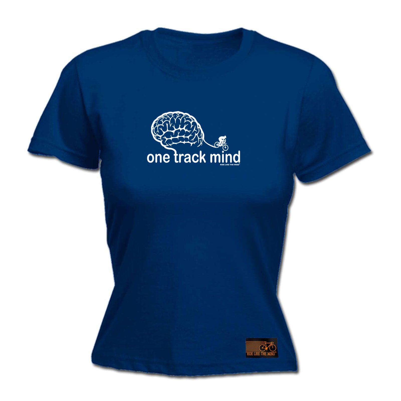 Rltw One Track Mind Bike - Funny Womens T-Shirt Tshirt