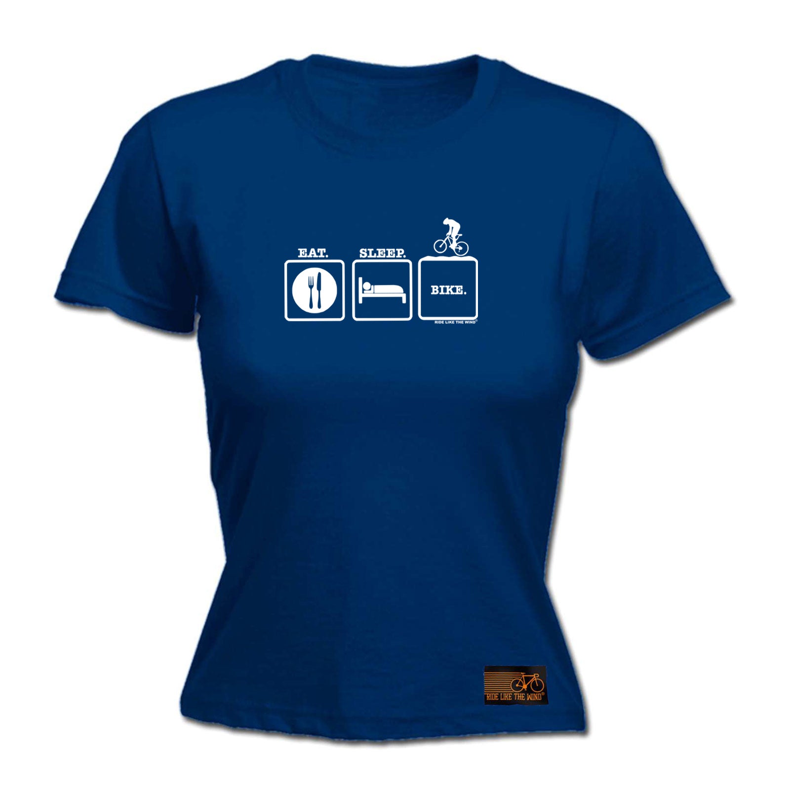 Rltw Eat Sleep Bike - Funny Womens T-Shirt Tshirt