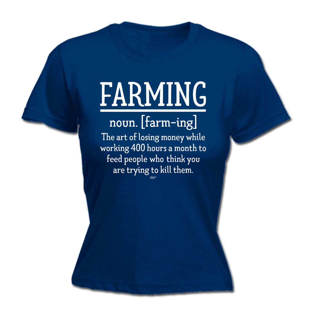 Farming Noun Farm - Funny Womens T-Shirt Tshirt